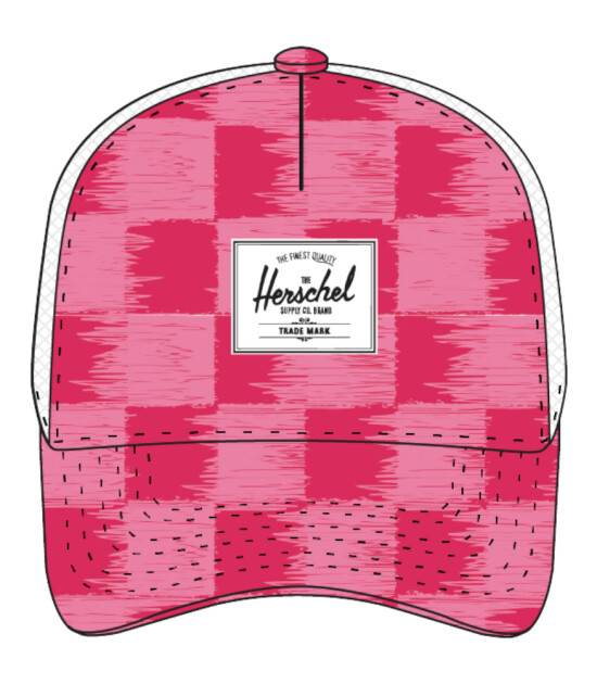 Herschel Whaler Cotton Mesh Cap Toddler Şapka // Check Yourself Raspberry