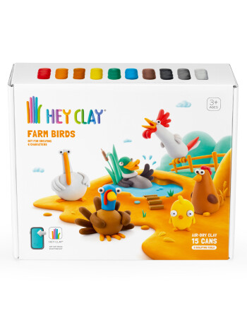 Hey Clay Hava ile Kuruyan Kil (15 Kutu) // &Ccedil;iftlik Kuşları