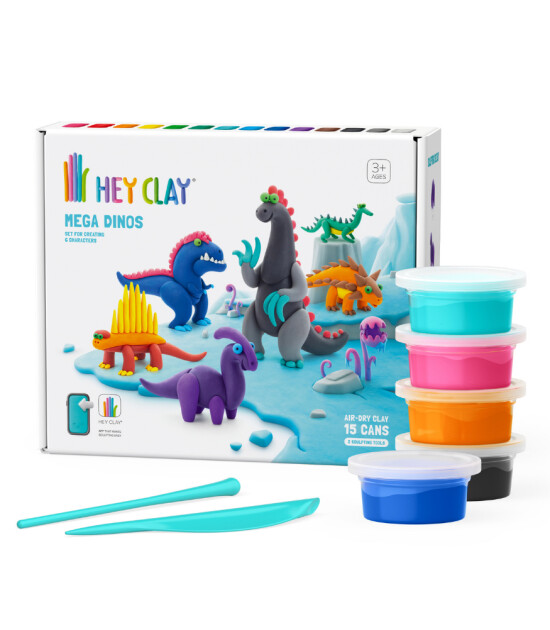 Hey Clay Hava ile Kuruyan Kil (15 Kutu) // Mega Dinozorlar