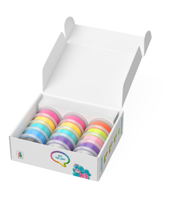 Hey Clay Hava ile Kuruyan Kil (15'li Kutu) // Rainbow Unicorns