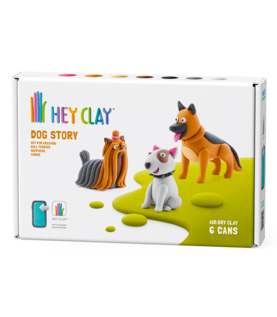 Hey Clay Hava ile Kuruyan Kil (6 Kutu) // Köpek Hikayesi (Shepherd-Bull Terrier-Yorkie)