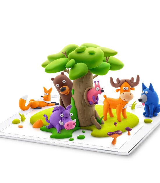 Hey Clay Hava ile Kuruyan Kil (6 Kutu) // Orman Hayvanları (Ayı-Geyik-Yaban Domuzu)