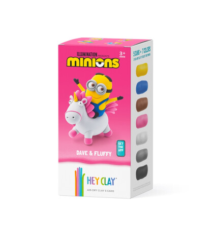 Hey Clay Hava ile Kuruyan Kil (5'li kutu) // Minyonlar - Dave & Fluffy