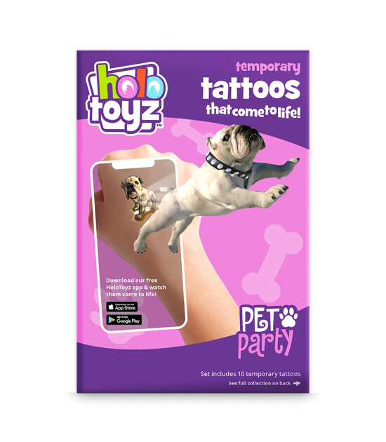 HoloToyz Tattoo - AR Uyumlu Geçici Dövme // Pet Party