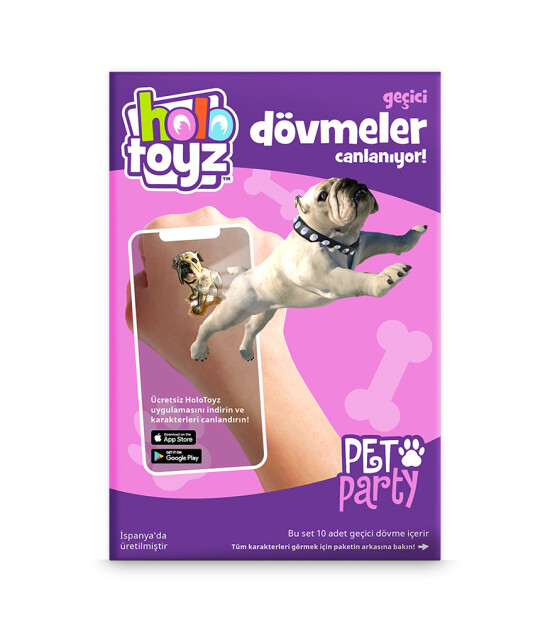 HoloToyz Tattoo - AR Uyumlu Geçici Dövme // Pet Party