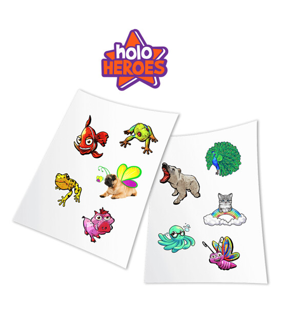 HoloToyz Sticker - AR Uyumlu Etiket // Heroes