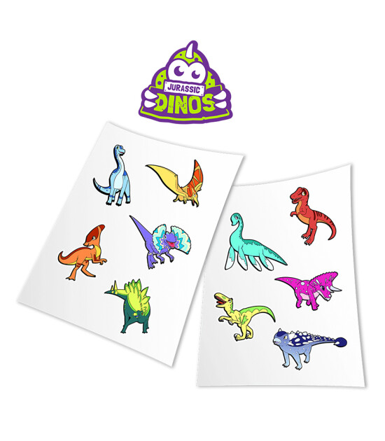 HoloToyz Sticker - AR Uyumlu Etiket // Jurassic Dinos