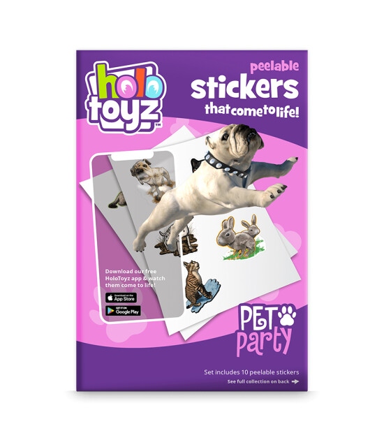 HoloToyz Sticker - AR Uyumlu Etiket // Pet Party