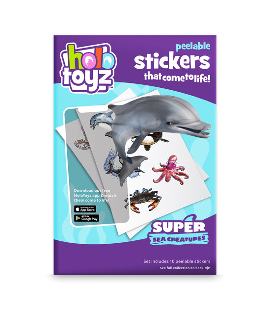 HoloToyz Sticker - AR Uyumlu Etiket // Super Sea Creatures