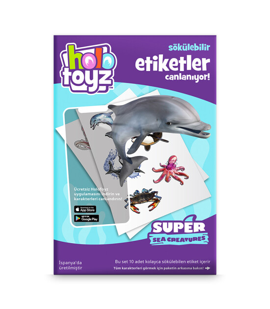 HoloToyz Sticker - AR Uyumlu Etiket // Super Sea Creatures