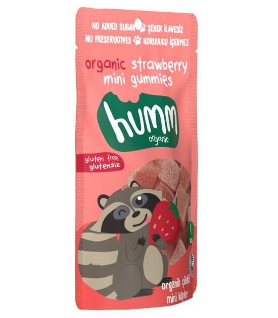 Humm Organic Çilekli Vegan Küpler