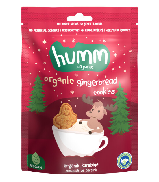 Humm Organic Tarçınlı Zencefilli Vegan Kurabiye