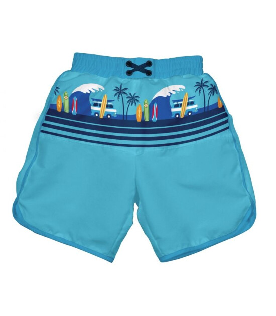 i Play UPF 50+ G&uuml;neş Korumalı Sızdırmaz Şort Mayo (Mavi S&ouml;rf)