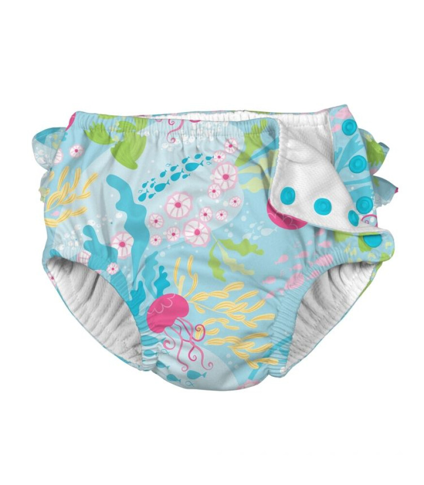 i Play UPF 50+ Güneş Korumalı Sızdırmaz Çıtçıtlı Fırfırlı