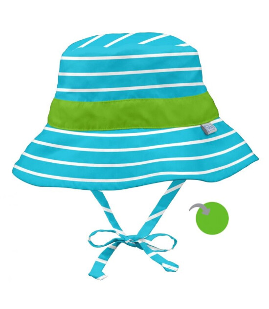 i Play UPF 50+ Güneş Korumalı Bucket Çift Yönlü Şapka (Mavi Çizgili)