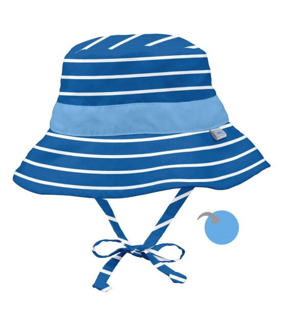 i Play UPF 50+ Güneş Korumalı Bucket Çift Yönlü Şapka (Lacivert Çizgili)