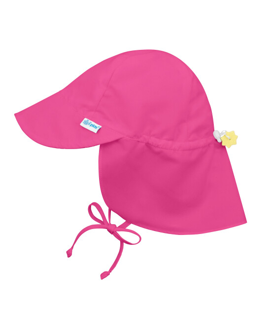 i Play UPF 50+ Güneş Korumalı Flap Solid Şapka (Fuşya)