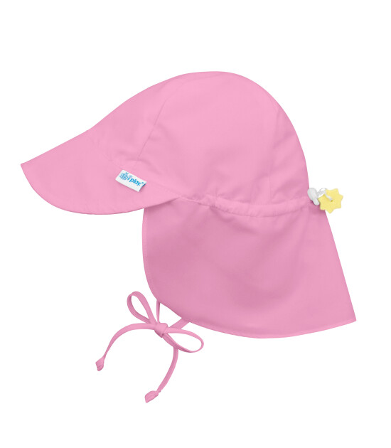 i Play UPF 50+ Güneş Korumalı Flap Solid Şapka (Pembe)