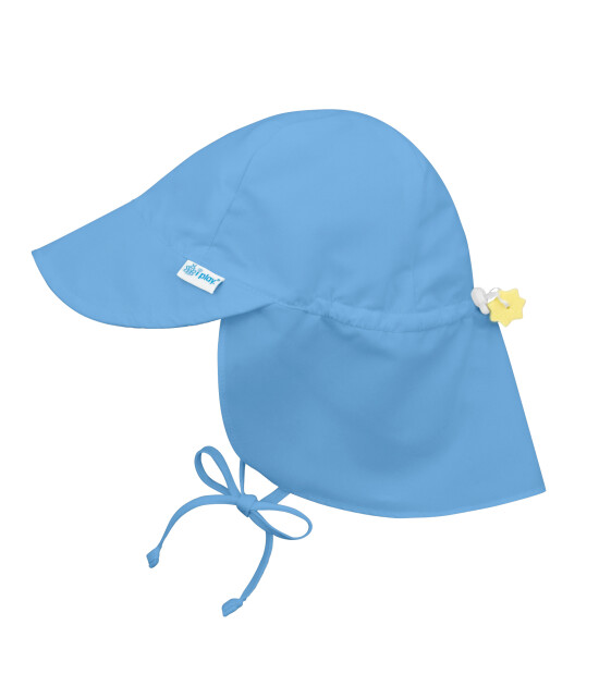 i Play UPF 50+ Güneş Korumalı Flap Solid Şapka (Mavi)