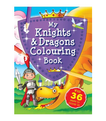 Igloo Books My Knights & Dragons Colouring Book