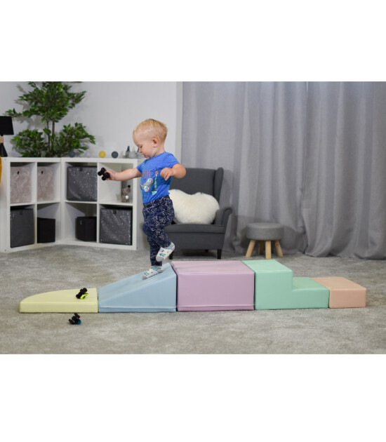 IGLU Yumuşak Aktivite ve Oyun Seti - Corner Climber // Pastel