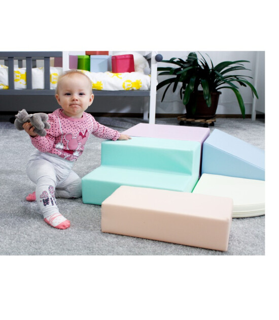 IGLU Yumuşak Aktivite ve Oyun Seti - Corner Climber // Pastel