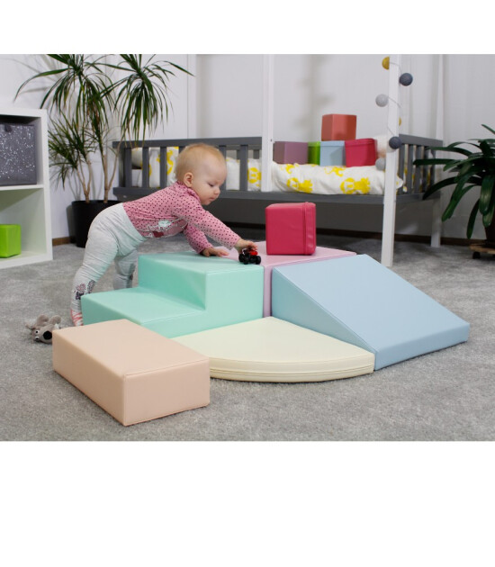 IGLU Yumuşak Aktivite ve Oyun Seti - Corner Climber // Pastel