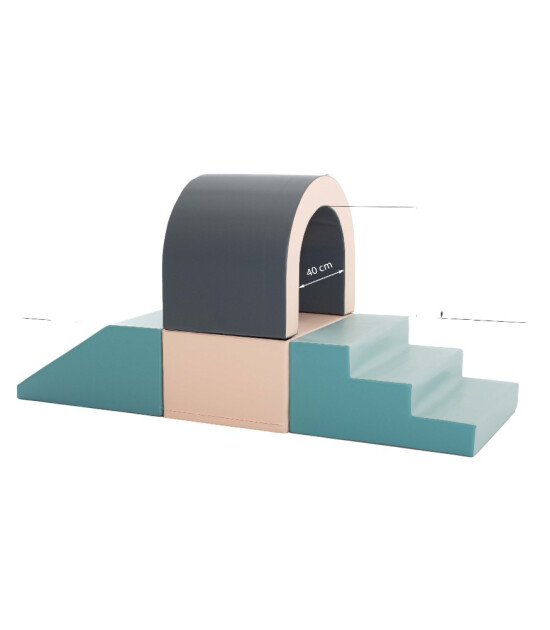 IGLU Yumuşak Aktivite ve Oyun Seti - Tunnel // Light Pastel