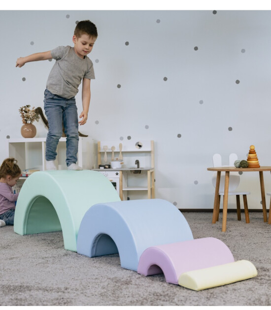 IGLU Montessori Yumuşak Aktivite ve Oyun Seti // Rainbow