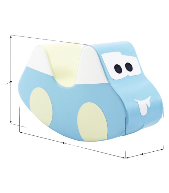 IGLU Sallanan Oyuncak - Car // Light Pastel Blue