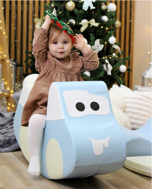 IGLU Sallanan Oyuncak - Car // Light Pastel Blue