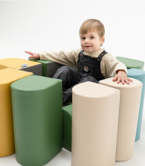 Iglu Yumuşak Aktivite ve Oyun Seti Motion (4 Adet) // Pastel Turquise