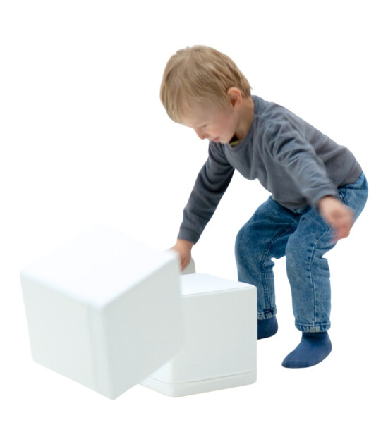 Iglu Yumuşak Blok Seti Mini K&uuml;p (6 Adet) // White