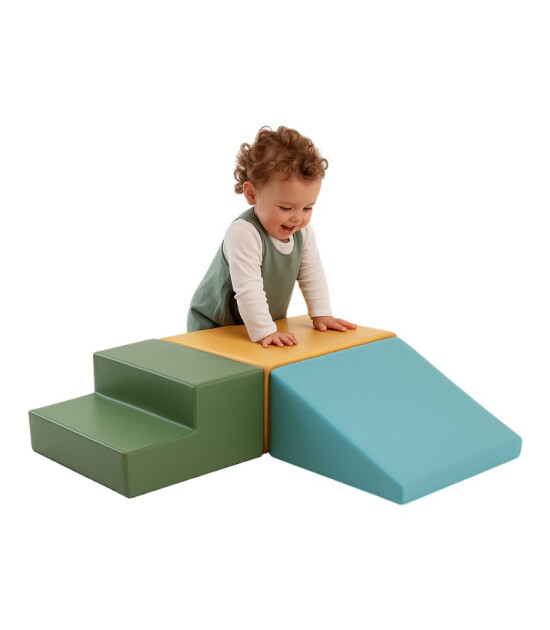 Iglu Yumuşak Aktivite ve Oyun Seti Mini Climbie // Pastel Turquise