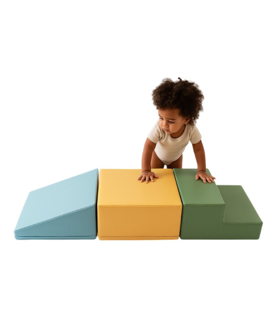 Iglu Yumuşak Aktivite ve Oyun Seti Mini Climbie // Pastel Turquise