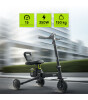 Igofor 3 Tekerlekli Katlanabilir Elektrikli Oturulabilir Scooter // Siyah