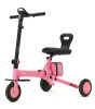 Igofor 3 Tekerlekli Katlanabilir Elektrikli Oturulabilir Scooter // Pembe