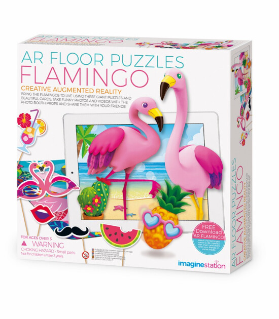 Imagine Station Aplikasyon Destekli Arttırılmış Gerçekli Puzzle // Flamingo