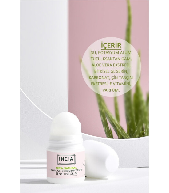 INCIA Doğal Roll-On Deodorant - Sensitive