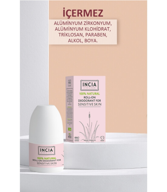 INCIA Doğal Roll-On Deodorant - Sensitive