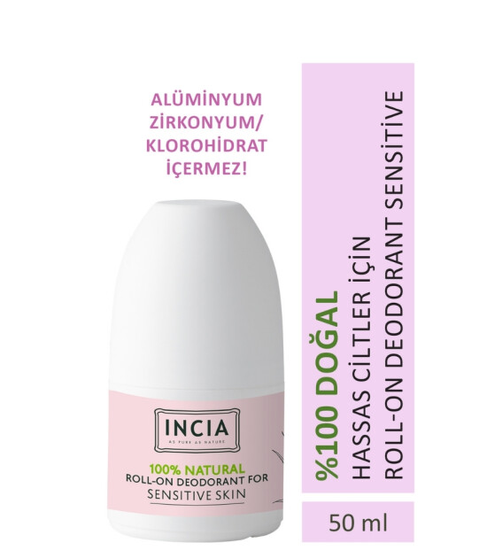 INCIA Doğal Roll-On Deodorant - Sensitive