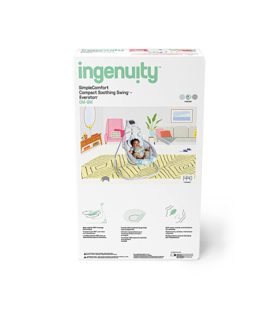 Ingenuity Simple Comfort Everston Dönenceli Salıncak ve Ev Tipi Ana Kucağı