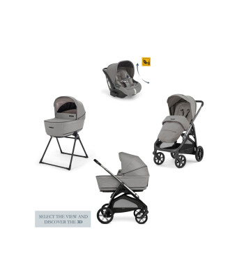Inglesina Aptica XT Glam Bebek Arabası ve Darwin 4lü Set // Platinum Grey