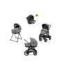Inglesina Aptica XT Glam Bebek Arabası ve Darwin Recline Ana Kucaklı, Portbebeli, Stantlı 4'lü Sistem - Canyon Grey