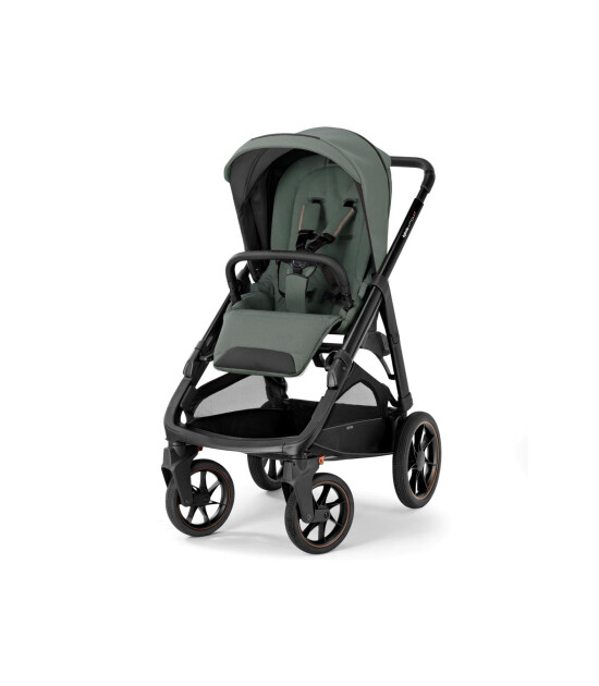 Inglesina Aptica XT Glam Tek El Tek Hamle ile Katlanıp Açılan Çift Yön Bebek Arabası - Taiga Green