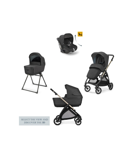 Inglesina Electa+ Bebek Arabası ve Darwin 4lü Set // Upper Black