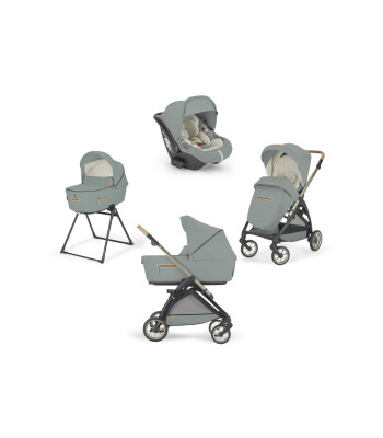 Inglesina Electa Element Bebek Arabası ve Darwin Travel Set - Özel Seri // Paper Blue