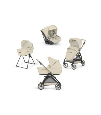 Inglesina Electa Element Bebek Arabası ve Darwin Travel Set - Özel Seri // Pure Ecru