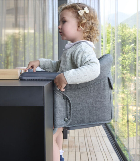 Inglesina Fast Masaya Takılan Taşınabilir Mama Sandalyesi // Charcoal Gray
