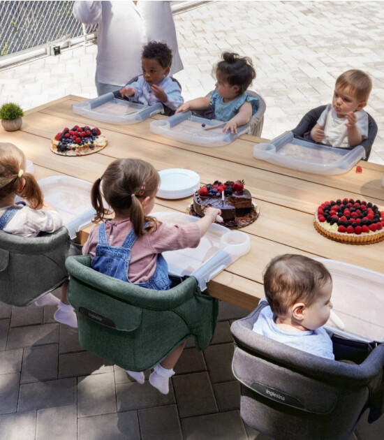 Inglesina Fast Masaya Takılan Taşınabilir Mama Sandalyesi // Gray - Gri